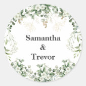 ボタパーソナライズされたニカルのシール ラウンドシール (正面)