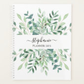 ボタパーソナライズされたニカルウォーター色2023 プランナー手帳 (正面)