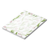 ボタパーソナライズされたンモダンクのチューリップ花 ノートパッド (回転)