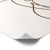 ボタミニマルニカルアートシームレスパターン。熱帯m ポスター (角)