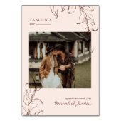 ボタミニマルニカルテラコッタ |テーブル番号カード テーブルナンバー (裏面)