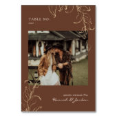 ボタミニマルニカルテラコッタ |テーブル番号カード テーブルナンバー (裏面)