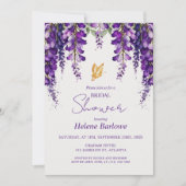 ボタモダンエレガントニカルフローラブライダルシャワー 招待状 (正面)