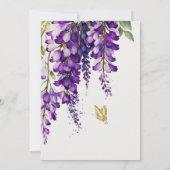 ボタモダンエレガントニカルフローラブライダルシャワー 招待状 (裏面)