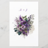 ボタモダンエレガントンフローラ結婚メニュー (裏面)