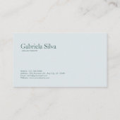 ボタモダンニカルグリーン&金ゴールド大理石 名刺 (裏面)