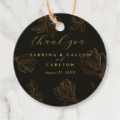 ボタモダンニカルゴールデンフローラブラックサンキュー フェイバータグ (正面)