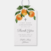 ボタモダンニカルシトラスガールファーストコミュニオン ギフトタグ (正面)