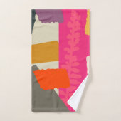 ボタモダンニカルシルエットカラーブ芸術的ロック バスタオルセット (ハンドタオル)