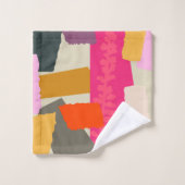 ボタモダンニカルシルエットカラーブ芸術的ロック バスタオルセット (ウォッシュタオル)