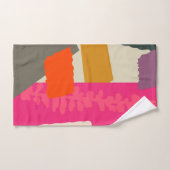 ボタモダンニカルシルエットカラーブ芸術的ロック バスタオルセット (ハンドタオル)