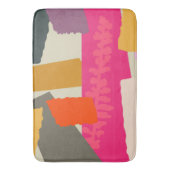 ボタモダンニカルシルエ芸術的ットカラーブロック バスマット (正面縦)