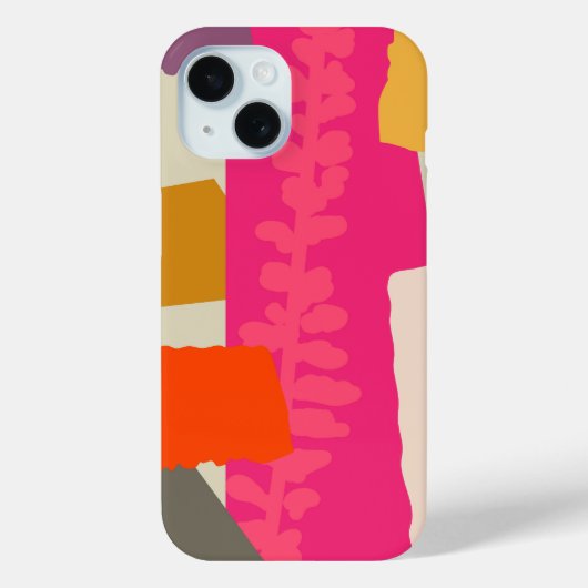 ボタモダンニカルシルエ芸術的ットカラーブロック Case-Mate iPhoneケース (裏面)