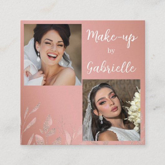 ボタモダンニカルダスティバラボホフォトスクリプト スクエア名刺 (正面)