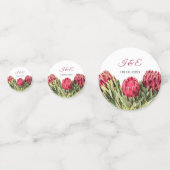 ボタモダンニカルピンクプロテア結婚フローラズゲスト コンフェッティ (正面)