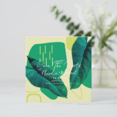 ボタモダンニカルリーフコラージュ カード (スタンド正面)