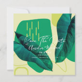 ボタモダンニカルリーフコラージュ カード (正面)