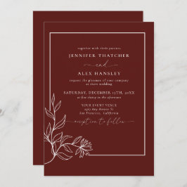 ボタモダンンエレガントク離れ製QRコー結婚ドの入力 招待状