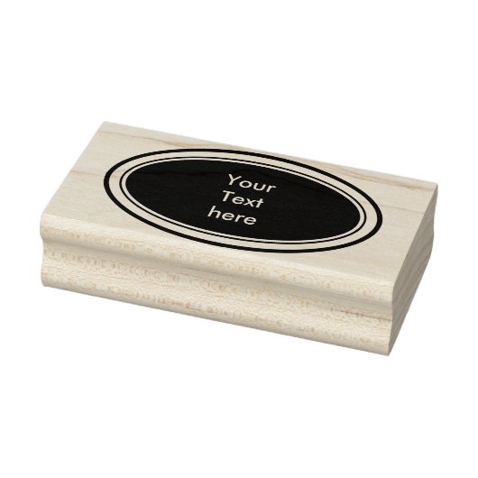 ボタモダンン楕円（枠+名前） ラバースタンプ (スタンプ)