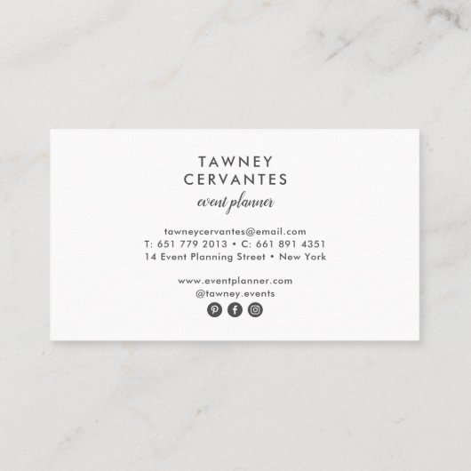 ボタモダンン絵を描ウォーターカラー離れ 名刺 (裏面)