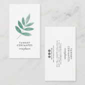 ボタモダンン絵を描ウォーターカラー離れ 名刺 (正面/裏面)