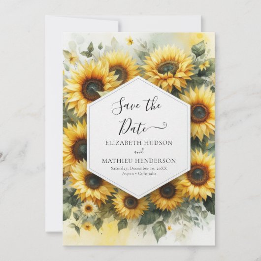 ボタユニークニカルひま結婚わり セーブザデート (正面)