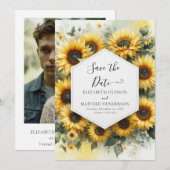 ボタユニークニカルひま結婚わり セーブザデート (正面/裏面)