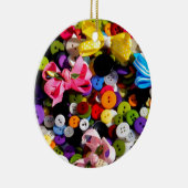 ボタンおよび弓 セラミックオーナメント (右)