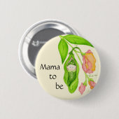 ボタンがあるスイートピーのママ 缶バッジ (正面&裏面)