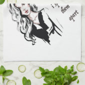 ボタンが1単語である キッチンタオル (折り畳み)