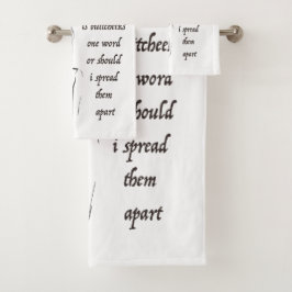 ボタンが1単語である バスタオルセット