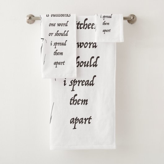 ボタンが1単語である バスタオルセット (インサイチュ)