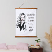 ボタンが1単語である 吊り下げ型タペストリー (寝室)