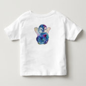 ボタンという名のペンギン トドラーTシャツ (裏面)