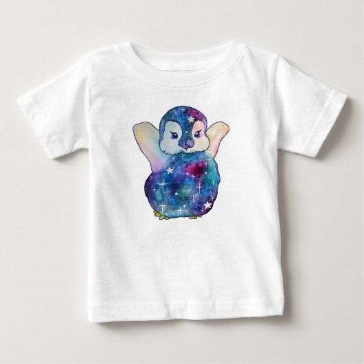 ボタンという名のペンギン ベビーTシャツ (正面)