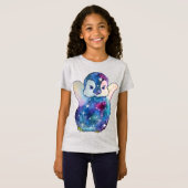 ボタンという名のペンギン Tシャツ (正面フル)