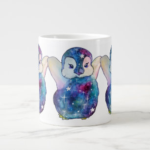 ボタンという名前のペンギン ジャンボコーヒーマグカップ