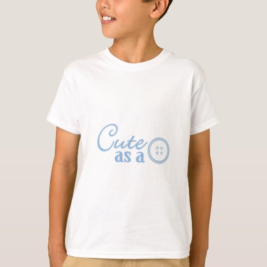 ボタンとしてかわいい Tシャツ (正面)