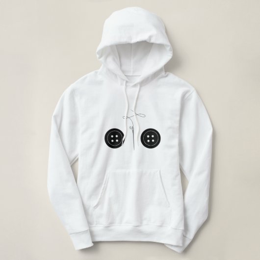 ボタンとして可愛いコラリネジョーンズ パーカ (デザイン正面)