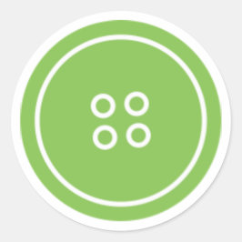 ボタンとして可愛い（緑） ラウンドシール