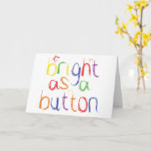 ボタンとして明るい – おめでとうございます カード (黄色い花)