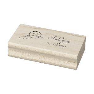 ボタンとスレッドアートスタンプ ラバースタンプ