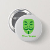 ボタンとビーガンテーマ画像。 缶バッジ (正面&裏面)
