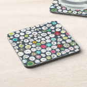 ボタンとミツバチの石板 コースター (左側)