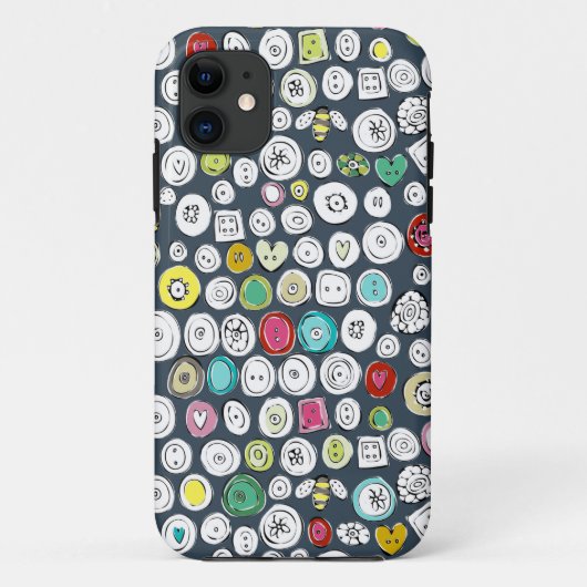 ボタンとミツバチの石板 Case-Mate iPhoneケース (裏面)