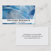 ボタンとリボン 名刺 (正面/裏面)