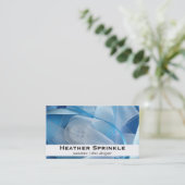 ボタンとリボン 名刺 (スタンド正面)