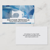 ボタンとリボン | 裁縫機 名刺 (正面/裏面)