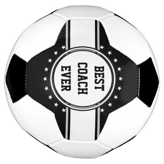 ボタンと星の白+あなたのバックガー。&アイディア サッカーボール (回転)