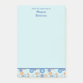 ボタンと裁縫針パーソナライズされた ポストイット (正面)